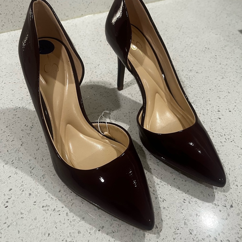 Elegant Burgundy Stiletto Heels
